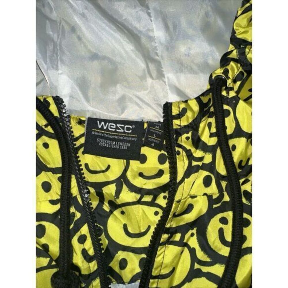 WESC America‎ Inc Mike Smiley Face AOP Hoodie Size M - Picture 3 of 5
